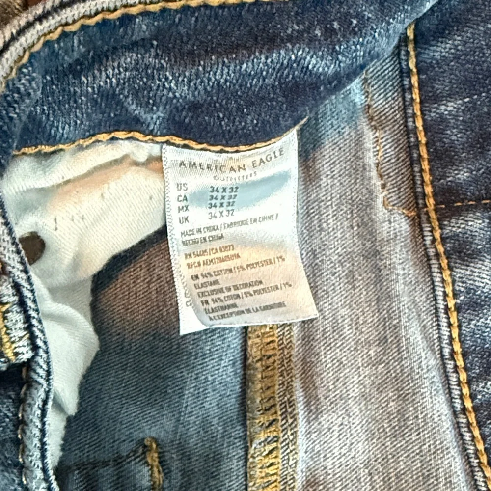 American Eagle Outfitters Light Blue Men's Straight Jeans - Picture 2 of 4